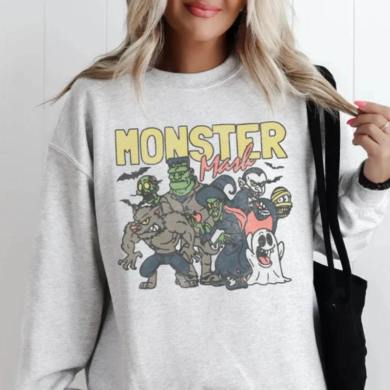 Retro Halloween Themed Comfy Sweatshirts