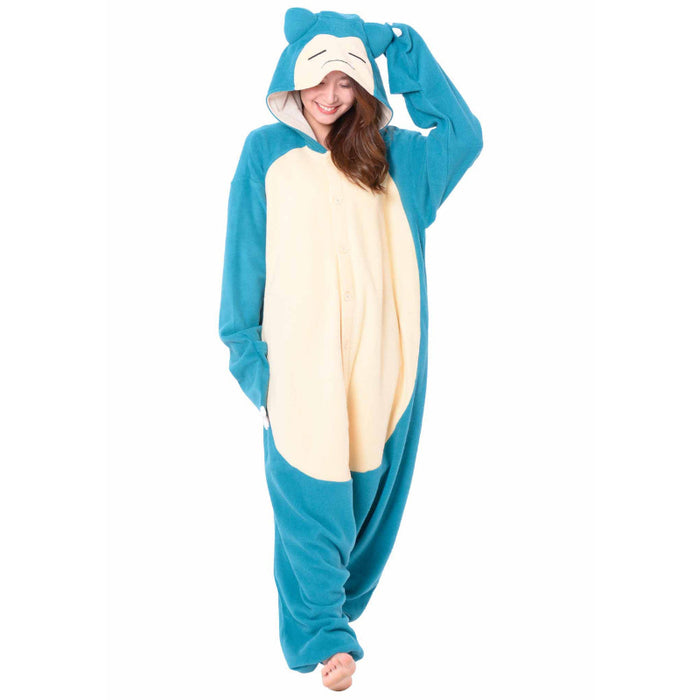 Snorlax Cartoon Inspired Fleece Onesie Costume