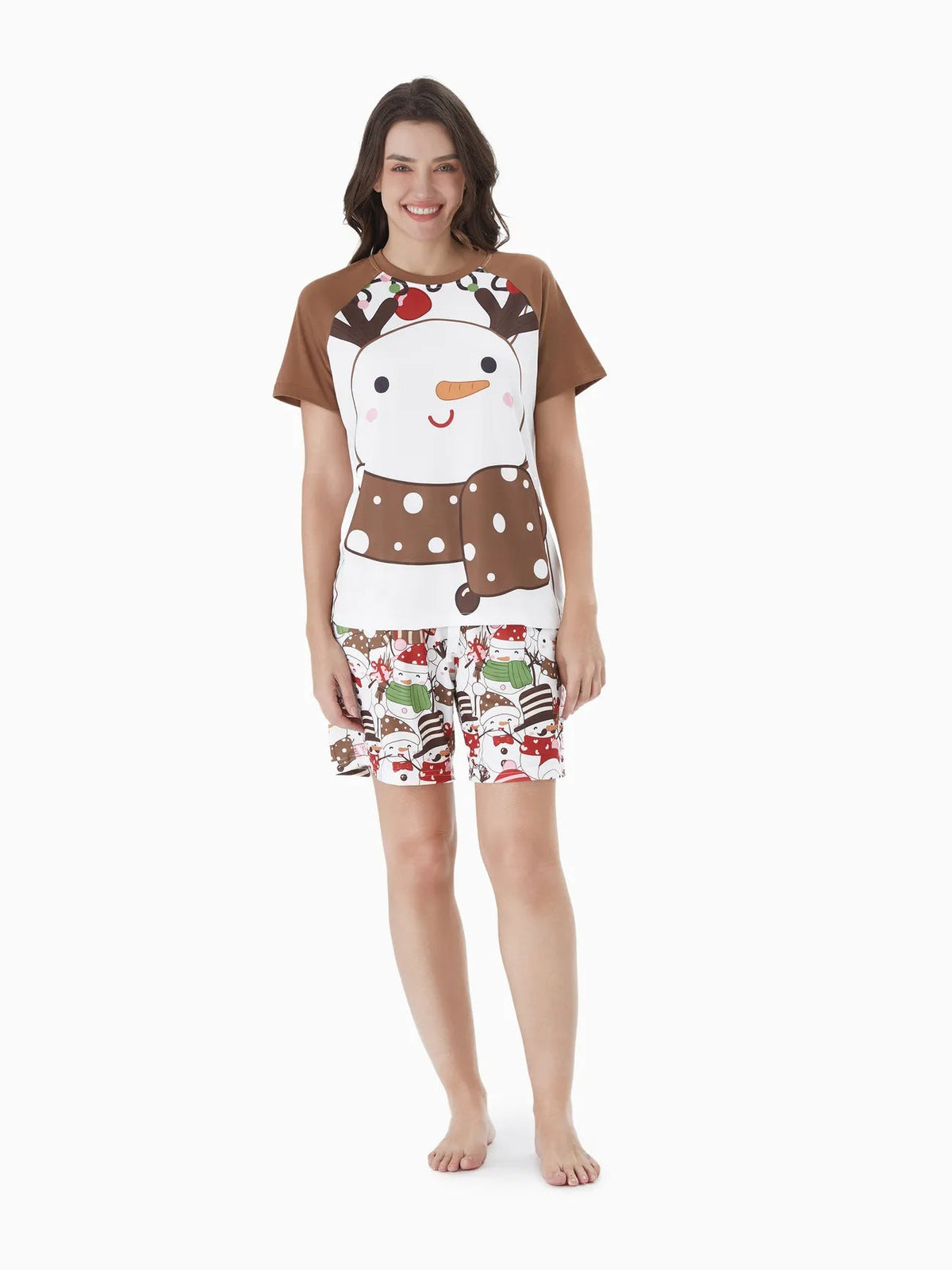 Snowman Printed Family Matching Pajama Set