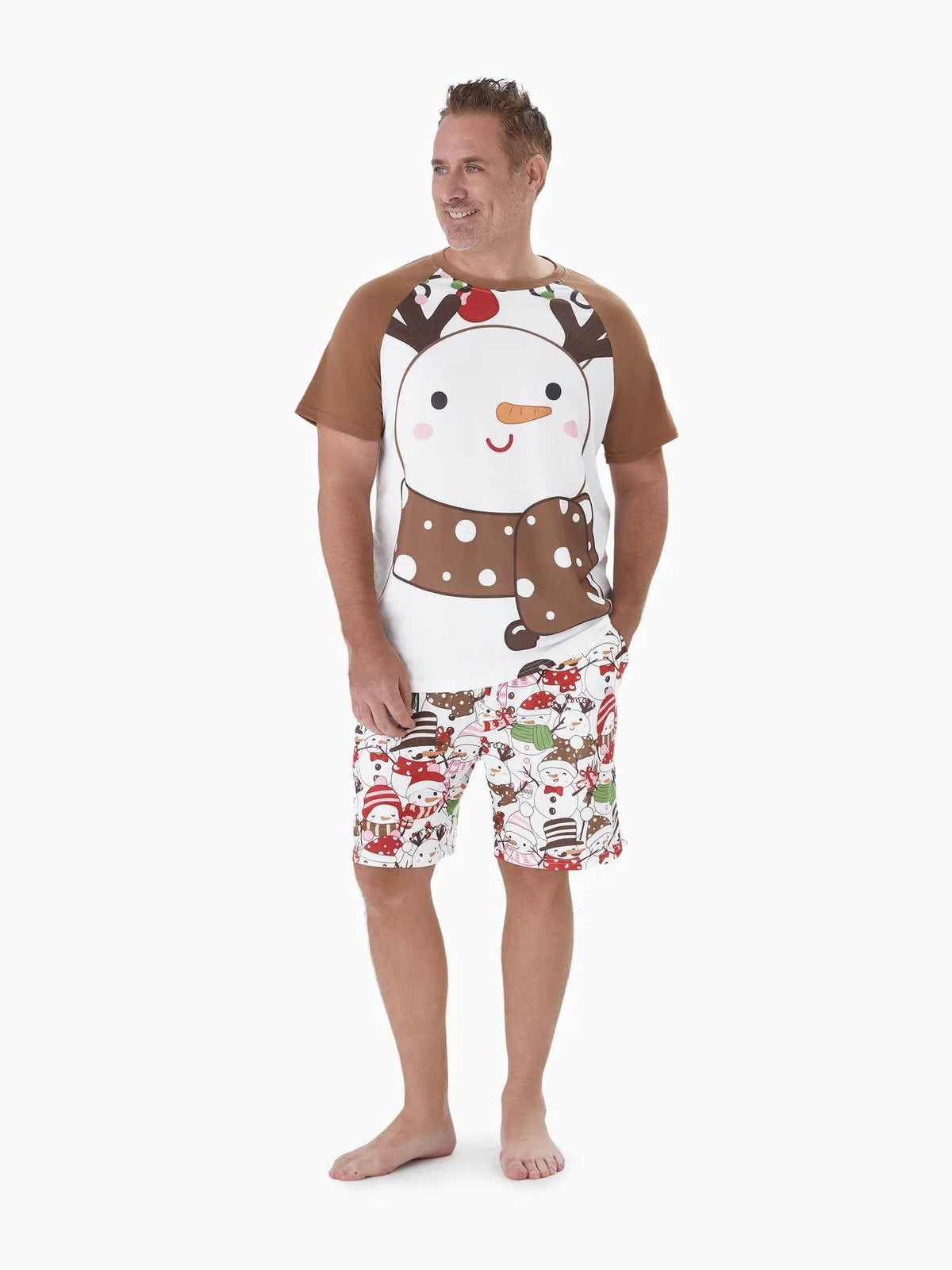 Snowman Printed Family Matching Pajama Set