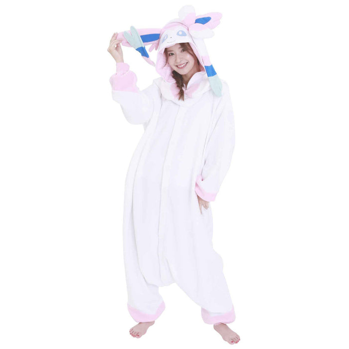 Sylveon Cartoon Inspired Fleece Onesie Costume