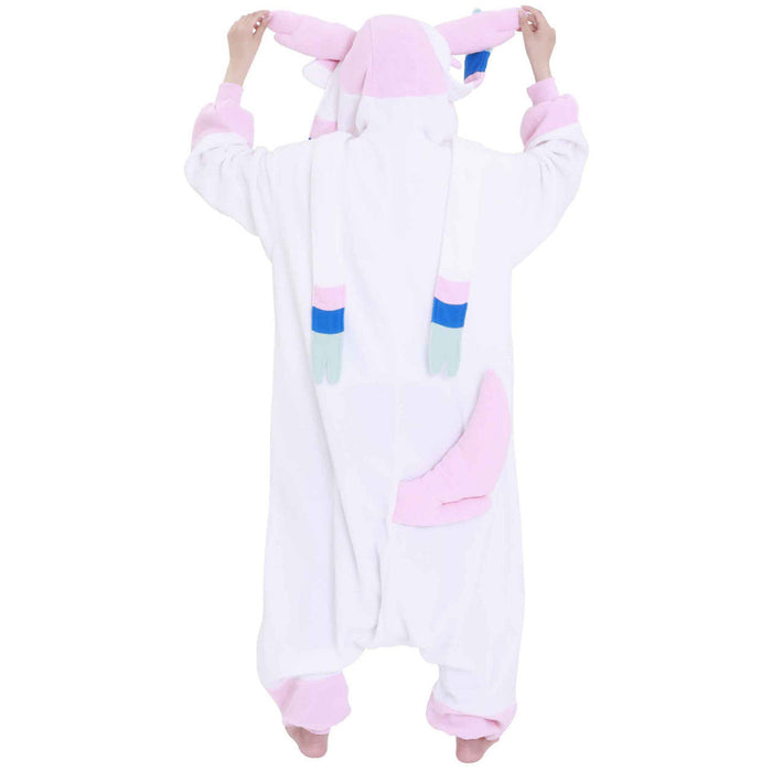 Sylveon Cartoon Inspired Fleece Onesie Costume