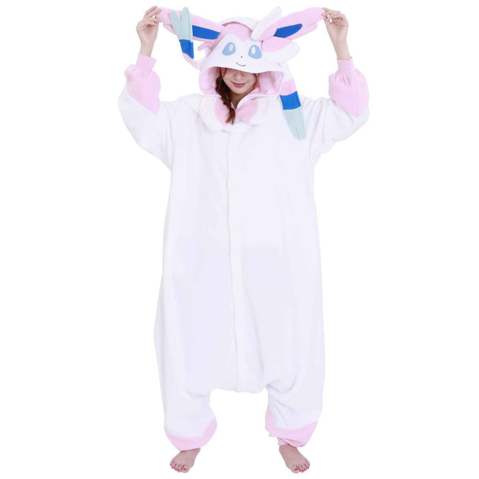 Sylveon Cartoon Inspired Fleece Onesie Costume