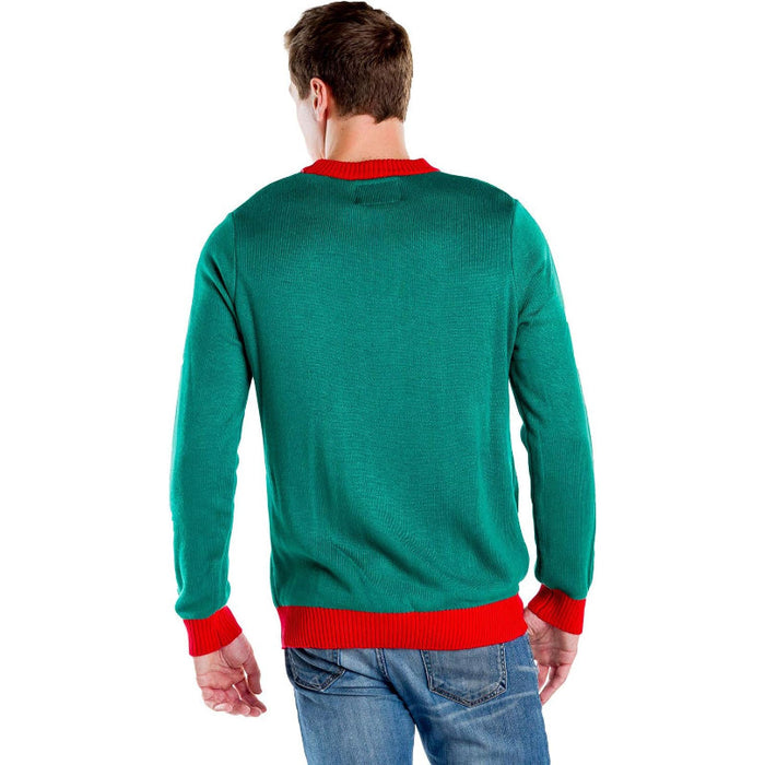 Playful and Festive Holiday Pullover Sweater for Christmas Gatherings