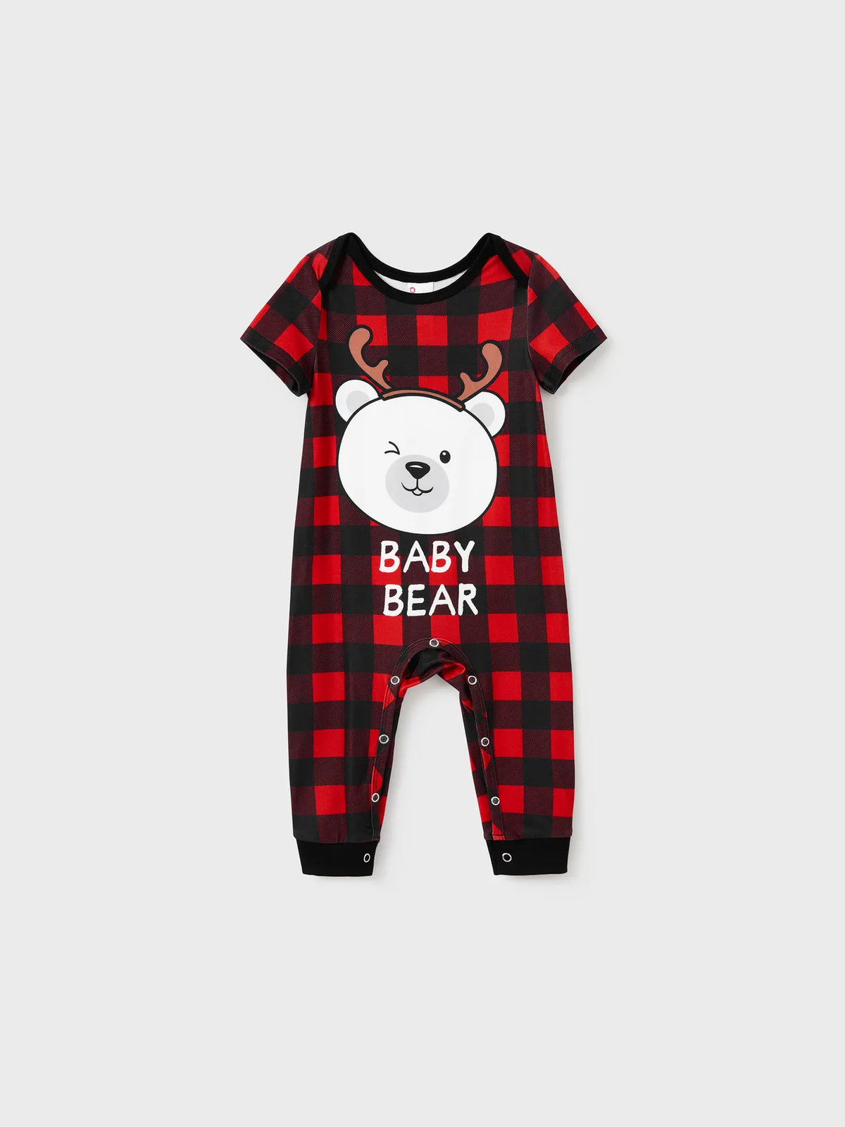 Xmas Bear Raglan Family Matching Short Set