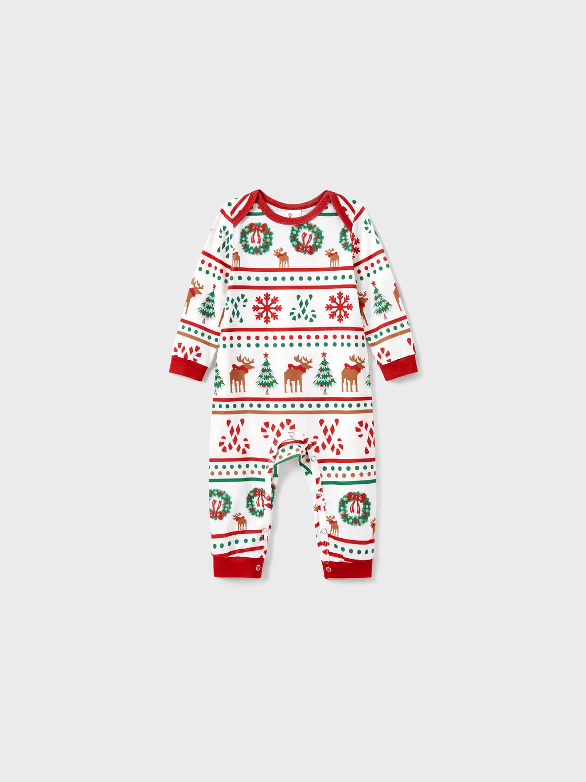 Xmas Tree Pattern Family Matching Pajama Set